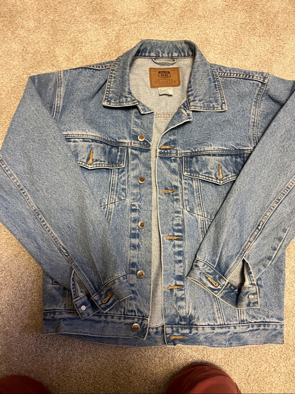 Route 66 Classic Light Blue Denim Jacket
